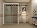 Thi công cửa trượt lùa phòng tắm kính quận Tân Phú