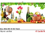 Kính màu ốp bếp 3D giá tốt nhất thị trường