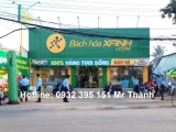 Lắp đặt cửa kính 2 cánh tại Bách Hóa Xanh