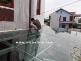 Báo gía thi công mái kính cường lực quận 6