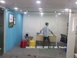 Thi công cửa kính cường lực lùa 1 cánh