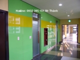 Thi công kính màu -kính cường lực ốp tường quận 2