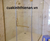 Thi công vách phòng tắm kính cường lực quận 8